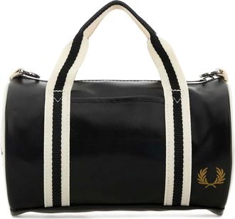 Fred Perry mini cylindrical tote bag - men - Recycled Polyester - One Size - Black