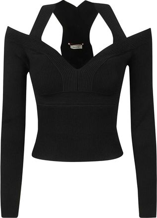 Alexander McQueen Top met lange mouwen - Dames - Longsleeves - Zwart - S - Tops
