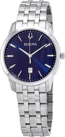 Bulova Sutton Quartz Blue Dial Mens Watch 96B338