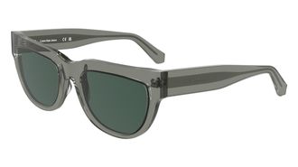 Calvin Klein Green Cat Eye Ladies Sunglasses CKJ25600S 057 54