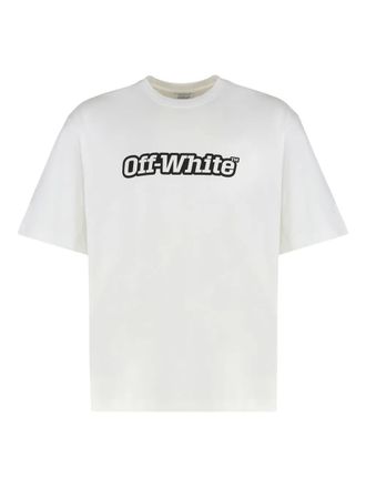 Off-white logo-print T-shirt - men - Cotton/Elastane - M