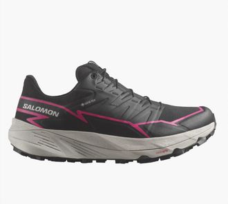 Salomon Womens Thundercross Gtx Trail Hiking Shoes In Black