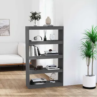 vidaXL Vidaxl - Estanter&iacute;a/divisor De Espacios Madera Pino Gris 80x30x135,5 Cm