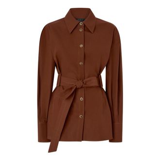 Pinko Shirts, female, Brown, Size: XL Cheryl Overshirt