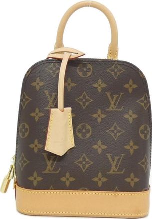 Louis Vuitton Marron Coated Canvas Backpack (Pre-Owned)