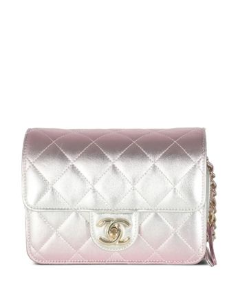 Chanel 2021-2023 Like A Wallet shoulder bag - women - Lamb Skin - One Size - Silver