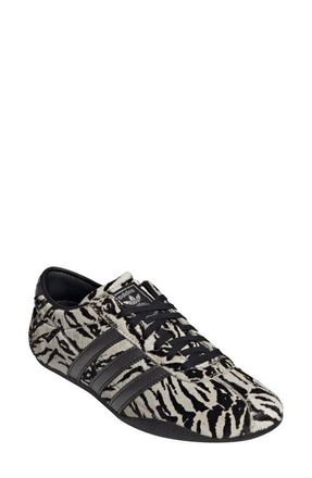adidas Tokyo Low Top Sneaker in Off White/Black Faux Hair at Nordstrom, Size 7