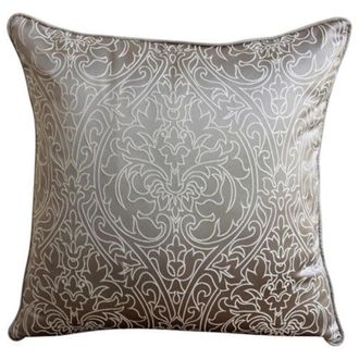 OEM Fundas De Coj&iacute;n Decorativas Grises Y Plateadas, Fundas De Coj&iacute;n De Brocado Bordado De 14x14 Pulgadas, Fundas De Almohada Cuadradas De Seda, Estampado 
