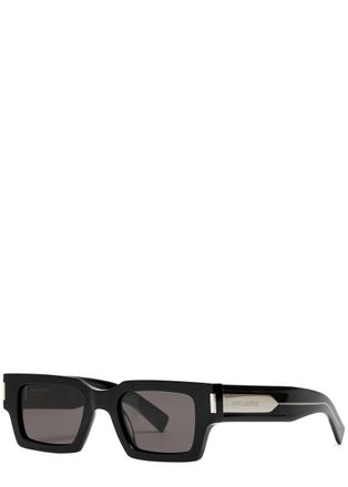 Saint Laurent Rectangle-frame Sunglasses - Black