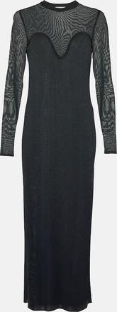 Nina Ricci Mesh semi-sheer maxi dress