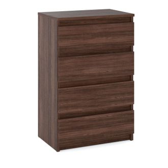OEM C&oacute;moda De Roble Wengu&eacute; De 60 Cm, Mueble Para Tv De 4 Compartimentos, Mueble Para Sal&oacute;n O Dormitorio