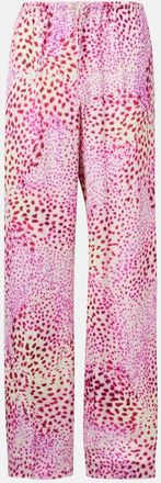 Dries Van Noten Pantaloni a gamba larga in jacquard