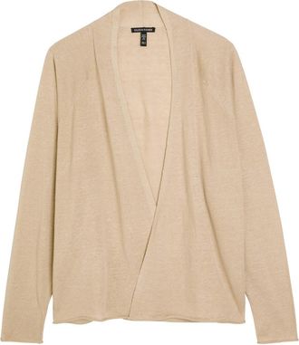 Eileen Fisher Eileen Fisher Fine-knit Linen-blend Cardigan - Natural - L (UK 18-20 / XL)
