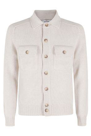 Gran Sasso Ecru Geelong Wool Seven-Button Jacket