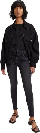 Levi's Dames/Dames High Rise Skinny Jeans (Zwarte Mustang)