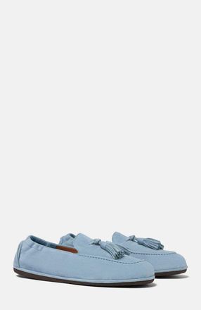 Scarosso Anais Loafers in Light Blue - Suede at Nordstrom, Size 39.5