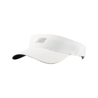 New Balance Unisex 47 Visor en Blanco, Poli&eacute;ster, Talla OSZ