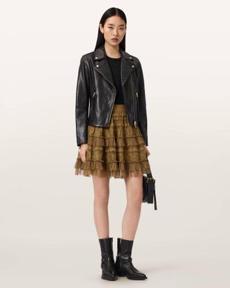 AllSaints Arlea Lace Mini Skirt