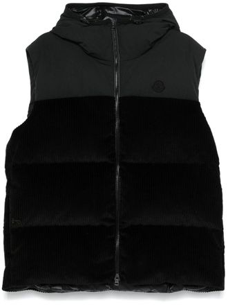 Moncler Bentu gilet - men - Cotton/Polyester/Polyamide/Polyester/Goose Down/Goose Feather - 3 - Black