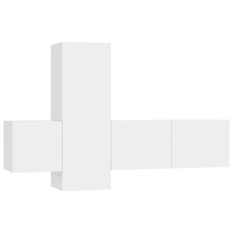 Berkfield Home 3 Piece TV Cabinet Set White Engineered Wood