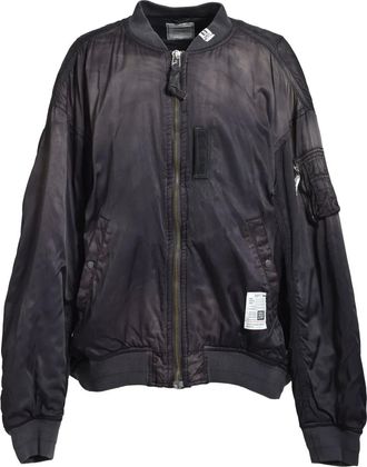Miharayasuhiro zip-up bomber jacket - Black