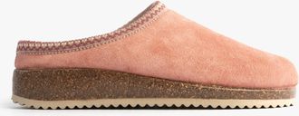 Nordikas 2247 Afelpado Womens Mule Slippers Pink Leather - Size UK 5
