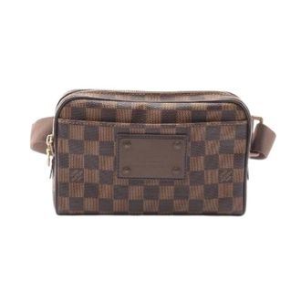 Louis Vuitton Pre-owned Bum Bag Brooklyn Damier Ebene Waist Bag - Dames - Pre-owned - Bruin - Maat: ONE Size Leer