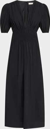 Faithfull The Brand Grace Linen Midi Dress