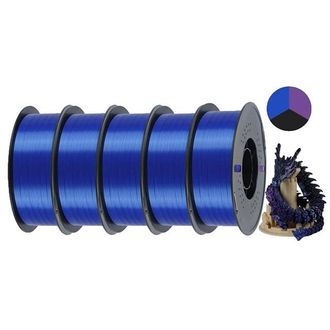 OEM Filamento Para Impresi&oacute;n 3d, Acabado Sedoso, Alta Precisi&oacute;n, Negro, Azul Y Morado