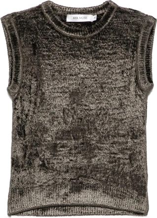 Aya Muse Cocoa Opal Top - Dames - Tops zonder mouwen - Grijs - XS - Tops