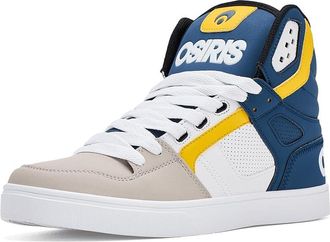 Osiris Clone Mens Skate Shoes White/Navy/Tan : 10.5 D - Medium, Synthetic/Textile