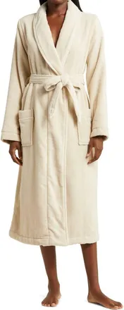 Nordstrom Hydro Cotton Terry Robe in Beige Oatmeal at Nordstrom, Size X-Small