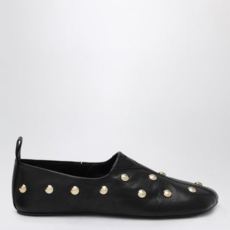 Chlo&eacute; Black Rita ballerinas in studded leather