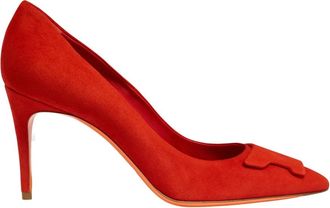Santoni Sibille Pump - Dames - Pumps - Rood - 38 EU - Leer - Schoenen