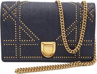 Dior Borsa a tracolla con borchie - Blu