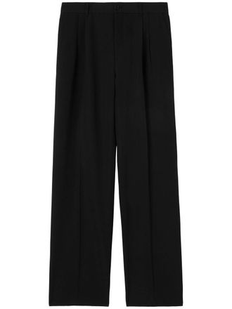 Burberry wide-leg pleated trousers - Black