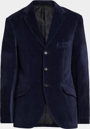 Jil Sander Men & apos;s Velvet Single-Breasted Jacket