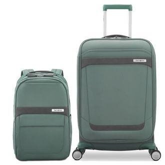 Samsonite Elevation Softside Backpack & Expandable Carry On 2-Piece Set in Cypress Green at Nordstrom