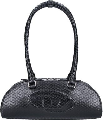 Diesel Black 1dr Dome Snake Motif Bag