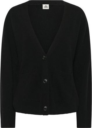 Karen by Simonsen Textured Button Cardigan - Dames - Vesten - Zwart - XS - Truien & Vesten