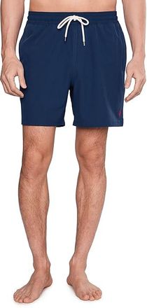 Polo Ralph Lauren 5.75 Traveler Classic Swim Trunks Mens Swimwear Newport Navy : 2XL, Elastane/Mesh/Polyester