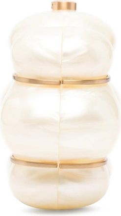 Cult Gaia Bolla Clutch - Beige