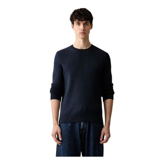 Trussardi Truien & Vesten, Heren, Blauw, M, Katoen, Classic Pullover