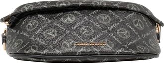 Carlo Colucci Tassen, Dames, Zwart, ONE Size, Schoudertas met Logoprint
