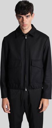 Barena Magan Casual Jacket In Black Wool