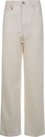 Amiri Boucle Denim Straight Jeans