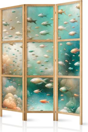 Artgeist Biombo Decorativo Artgeist 3 Paneles Azul 135x172 Cm