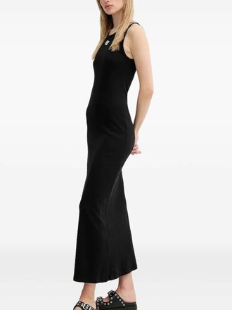 Munthe ribbed sleeveless maxi dress - Black