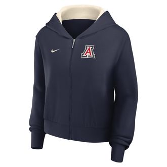 Nike Arizona Mantra Nike Womens College Full-Zip Hoodie in Blue | 035D0DKNUAN-VCU