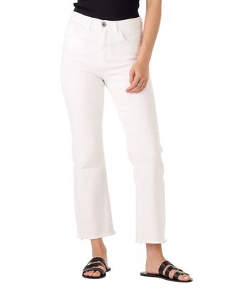 Bianco Cropped Jeans In White